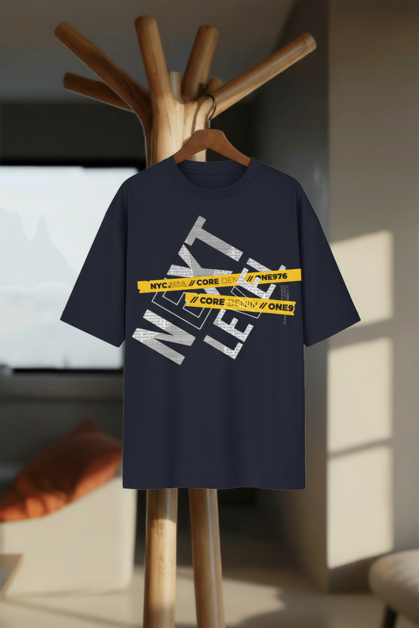 NYC Core Street Oversized T-Shirt - Hanger Mockup