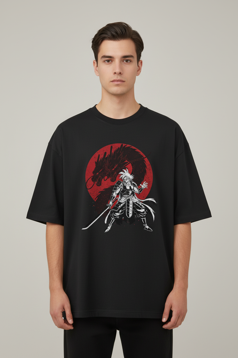 Samurai Dragon Oversized T-shirt
