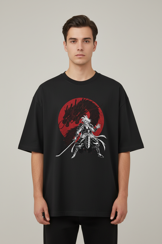 Samurai Dragon Oversized T-shirt