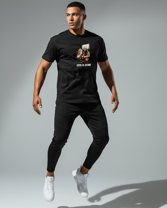 Model wearing Urban Dunk-Basic T-Shirt