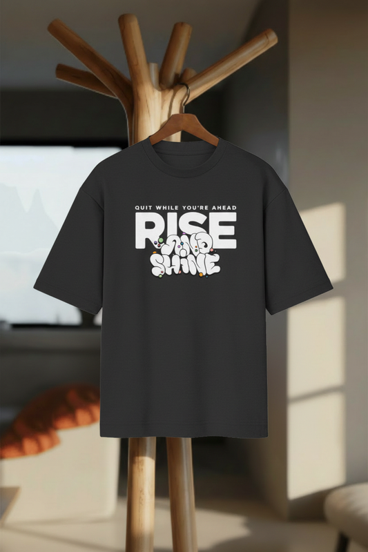 Rise and Shine – Oversized Standard T-Shirt - Hanger Mockup