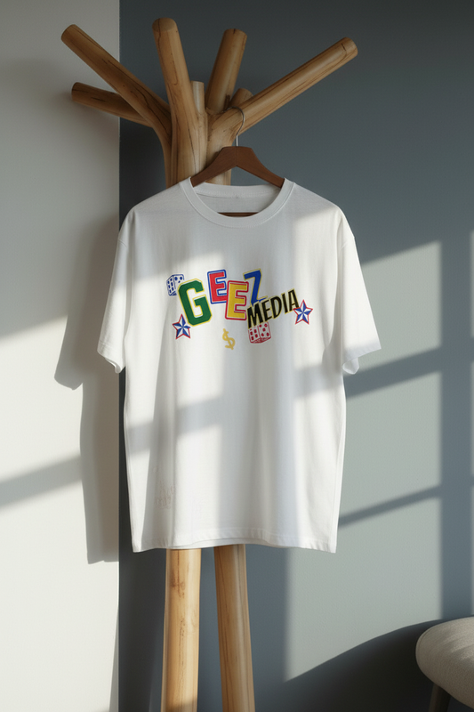 Geez Media Oversized T-Shirt hanger mockup