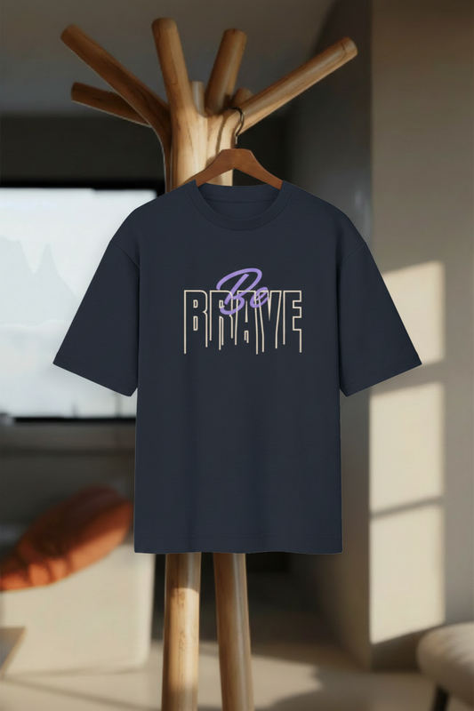 Be Brave – Oversized T-Shirt - Hanger Mockup