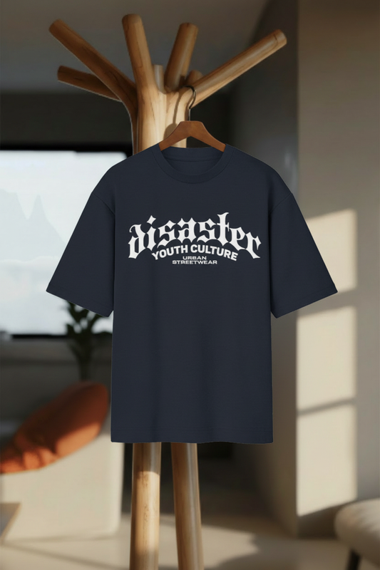Disaster – Youth Culture Oversized T-Shirt - Hanger Mockup