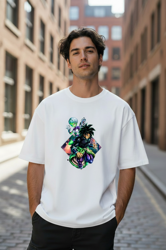 Male model wearing Legendary Berserker oversized t-shirt