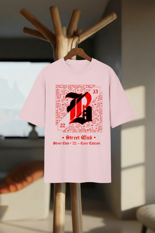 Street Club '22 – Core Edition Oversized T-Shirt - Hanger Mockup