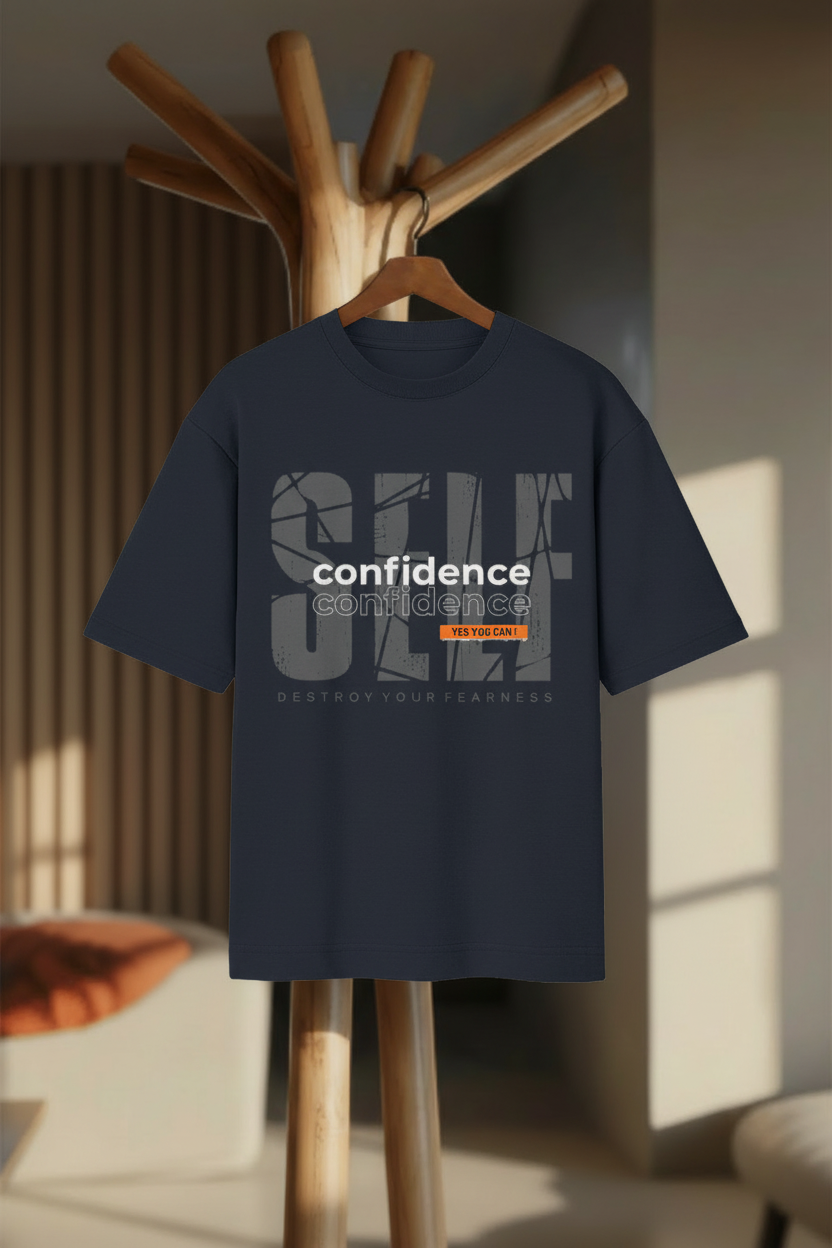 Self Confidence – Oversized T-Shirt - Hanger Mockup
