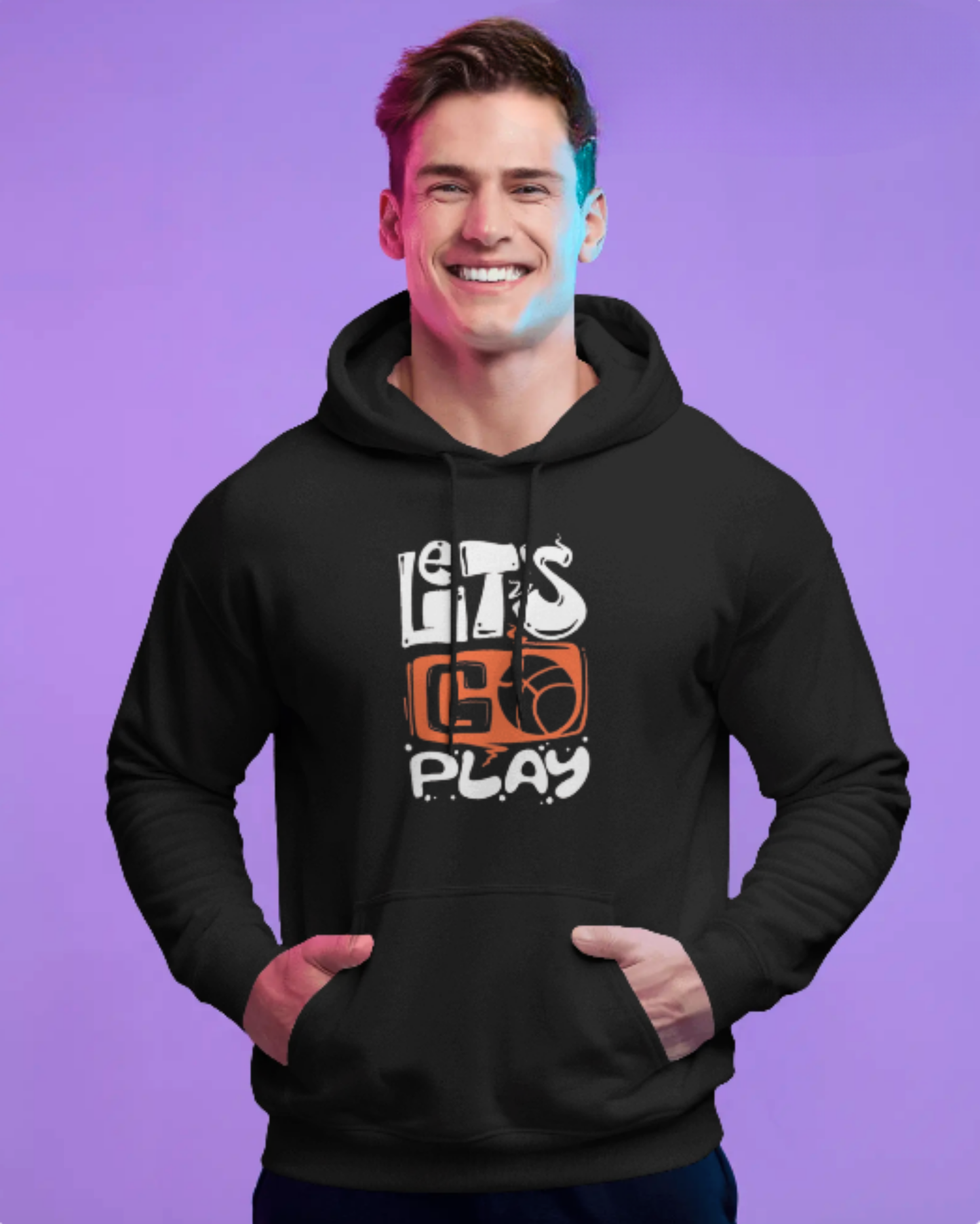 Lets Go Play-Pullover Hoodie