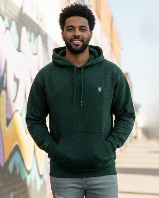 Forest Core  Men's Acid Washed Hoodie