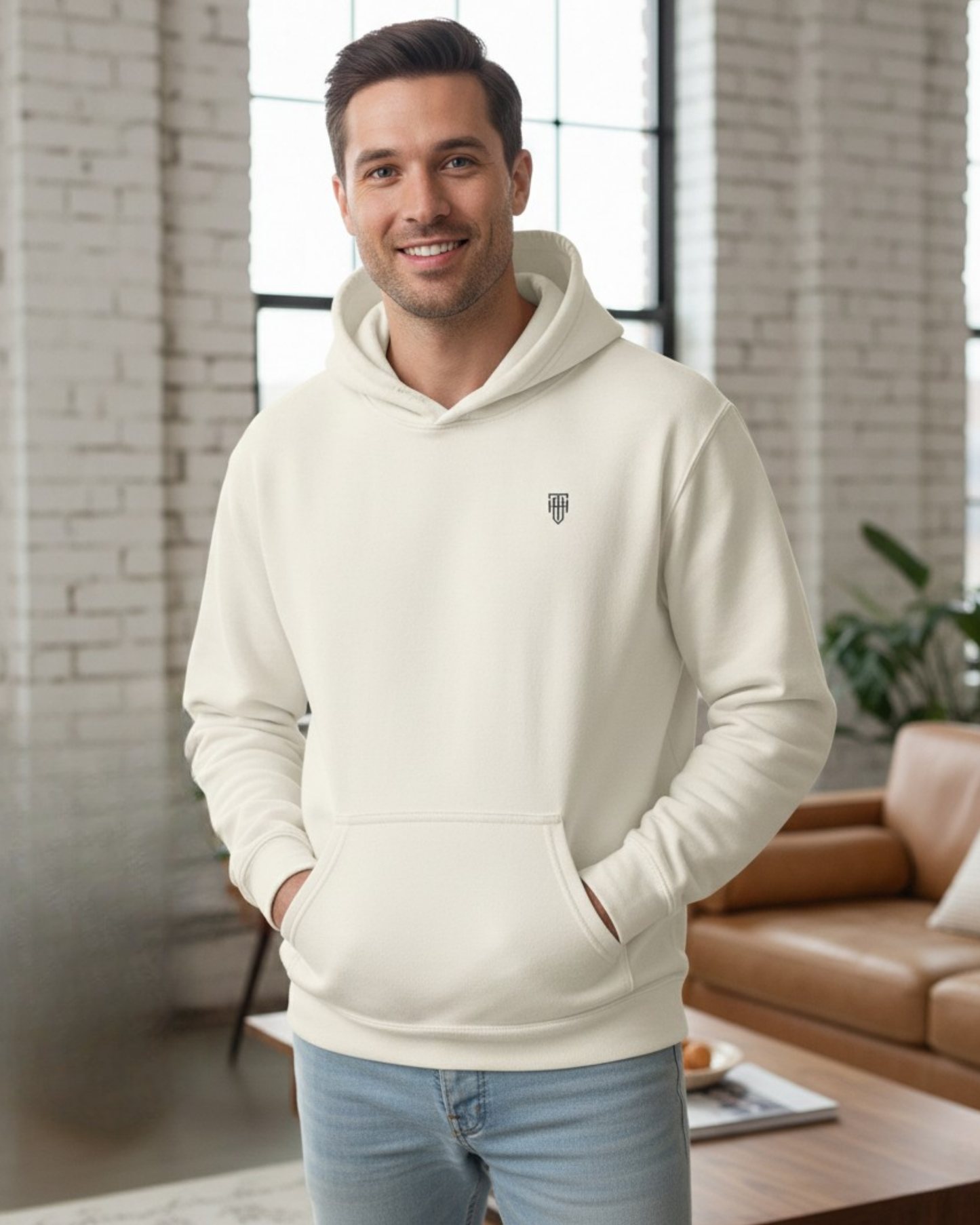 Ivory Shade Men's Pullover Hoodie
