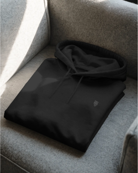 HAViT Crest Oversized Hoodie hoodie oversized fit cotton fabric heavyweight fabric detail view by HAViT Apparel