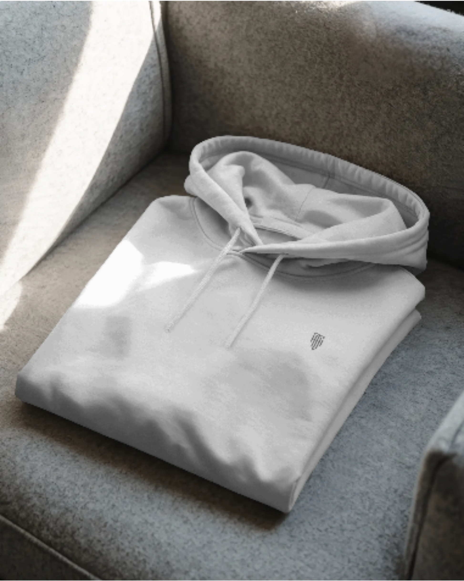 HAViT Crest Oversized Hoodie hoodie oversized fit cotton fabric heavyweight fabric detail view by HAViT Apparel