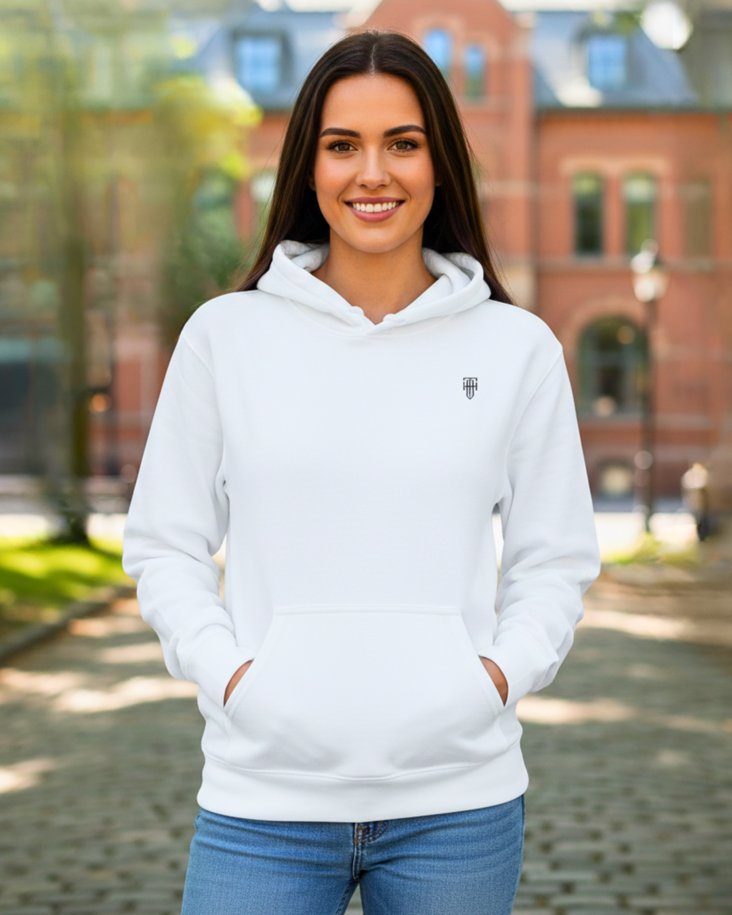 Pure White Women's Pullover Hoodie