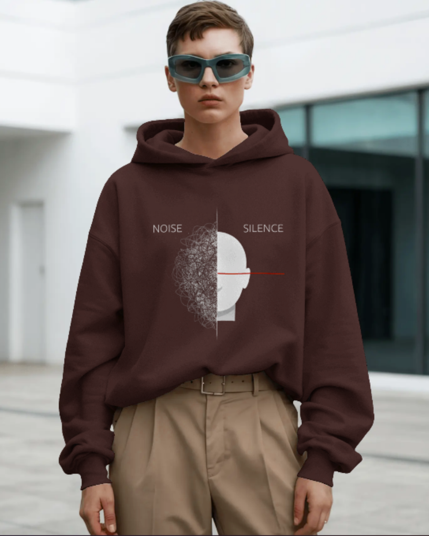 Noise & Silence- Oversized Hoodie