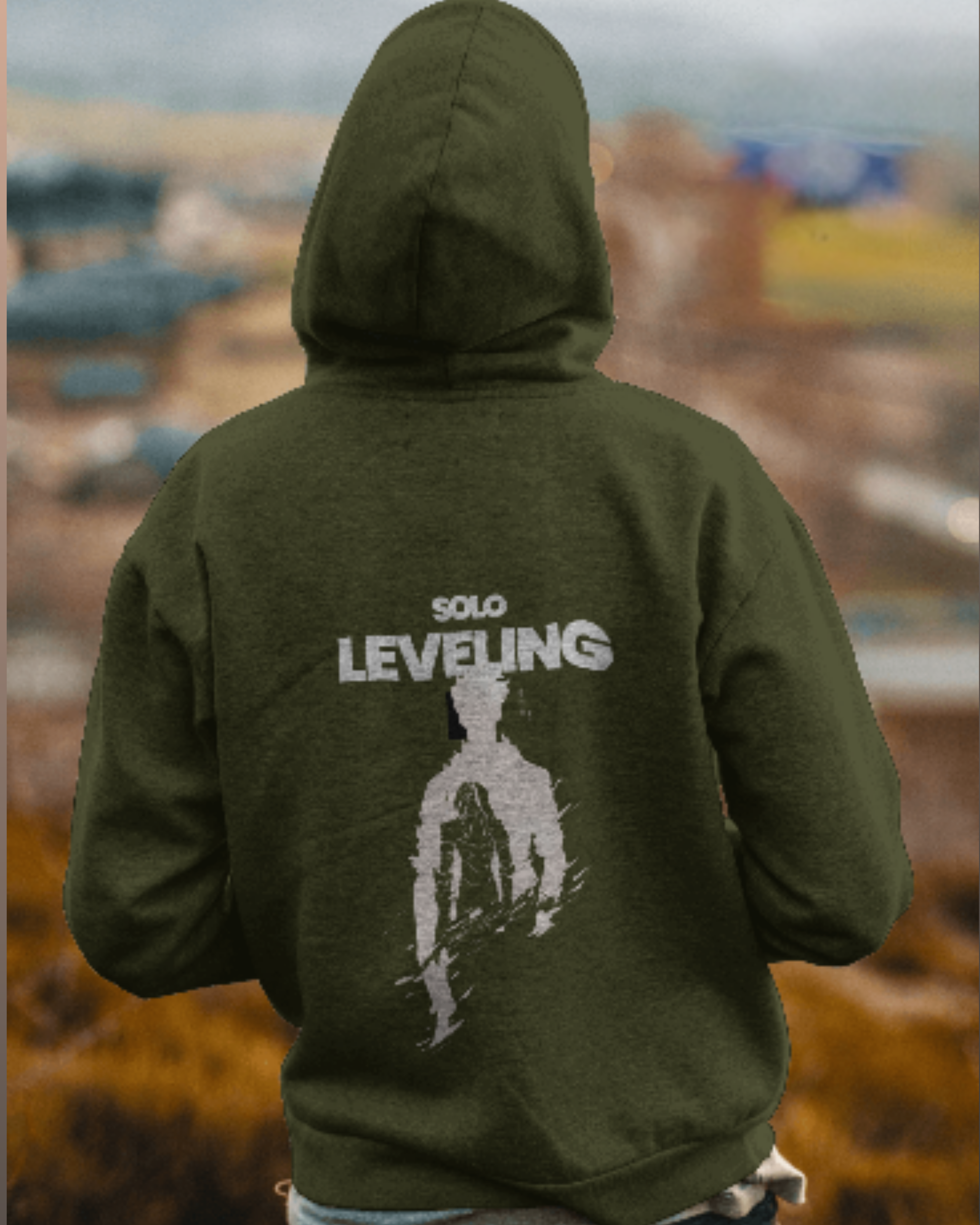 Anime Hoodie hoodie regular fit cotton fabric heavyweight fabric printed design anime inspired design detail view by HAViT Apparel