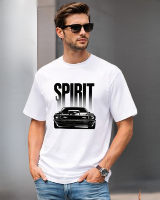 Midnight Sprint Oversized Terry Tshirt oversized fit cotton fabric heavyweight fabric graphic print detail view by HAViT Apparel