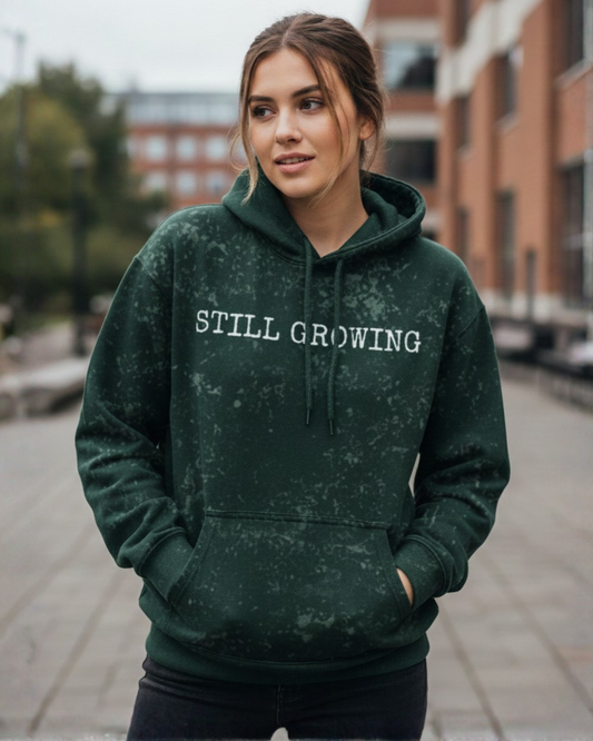 Women's Rustic Fade Heavy Hoodie hoodie oversized fit acid washed cotton fabric heavyweight fabric detail view by HAViT Apparel