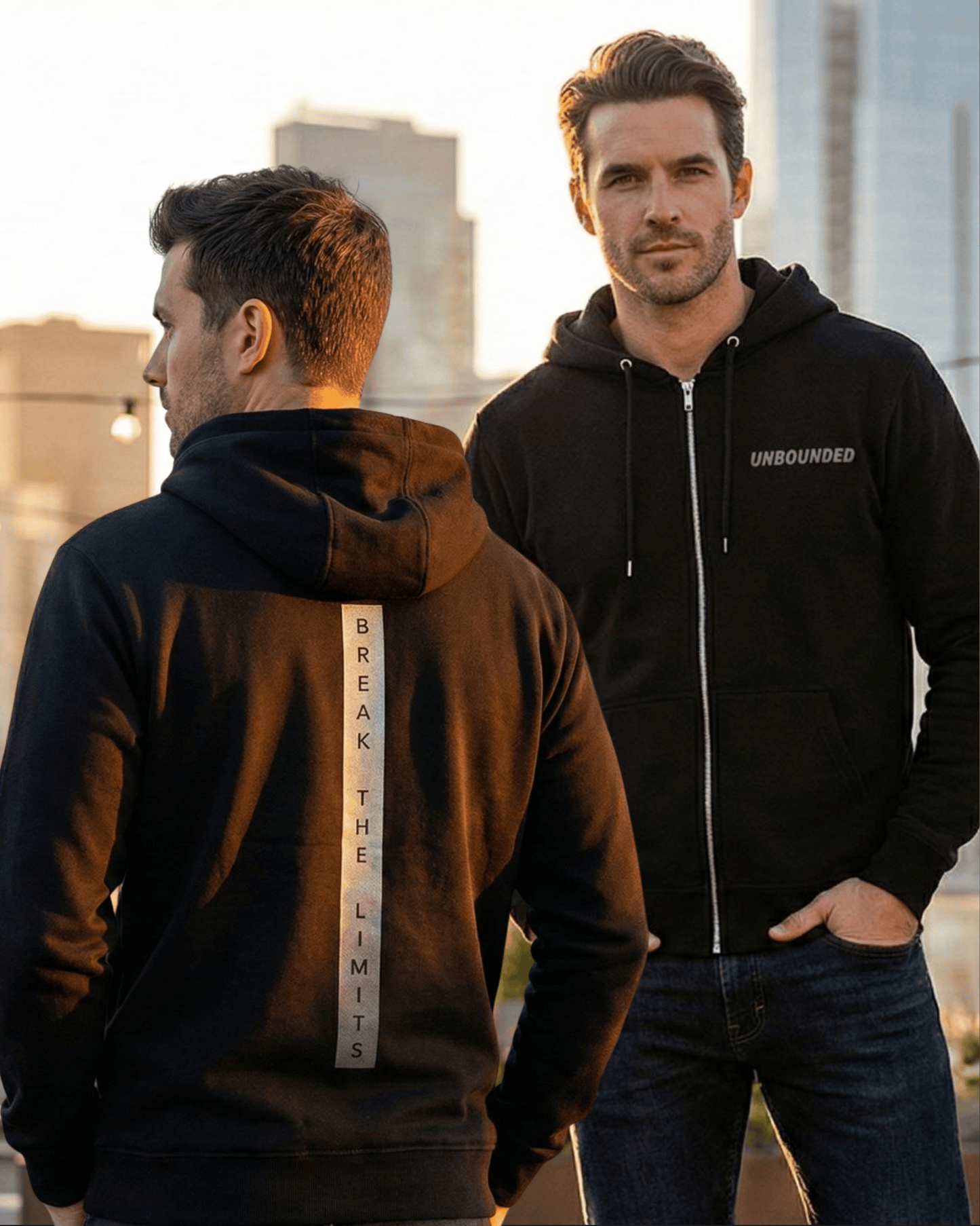 Classic Zip Hoodie – 400 GSM Cotton Blend regular fit cotton fabric heavyweight fabric detail view by HAViT Apparel