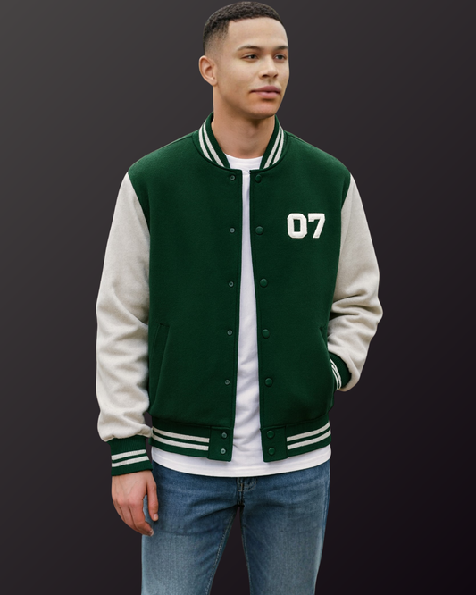 Varsity 07 Classic Edition Jacket jacket cotton fabric heavyweight fabric detail view by HAViT Apparel