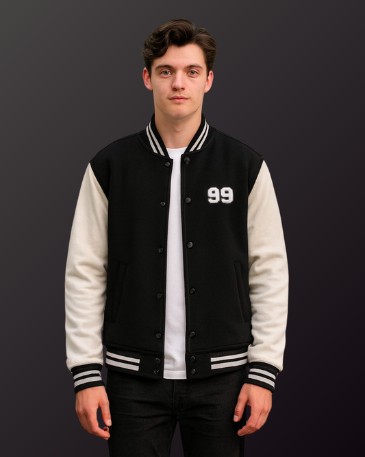 Varsity 99 All-Time Edition Jacket jacket cotton fabric heavyweight fabric detail view by HAViT Apparel
